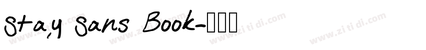 Stay Sans Book字体转换